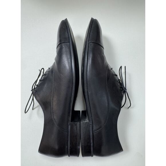 SALVATORE FERRAGAMO Leather Oxford Dress Shoes Size US 8.5 D Black main image 4